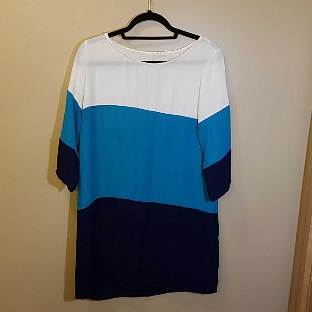 Striped shift dress